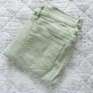 LOFT Eyelet Hem Crop Skinny Jeans